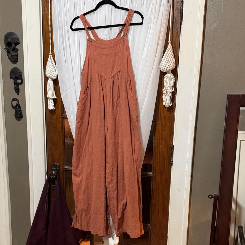Natural Life Rust Jumpsuit, size S